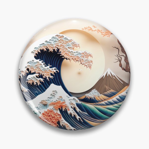 Item preview, Hokusai Inspired PaperQuill Mandala Artwork designed and sold by jojolescargot.