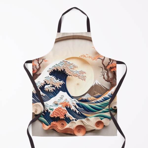Item preview, Hokusai Inspired PaperQuill Mandala Artwork designed and sold by jojolescargot.