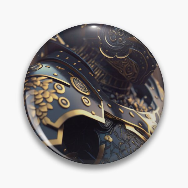 Item preview, Futuristic Samurai In Black and Gold Armor - Artwork designed and sold by jojolescargot.
