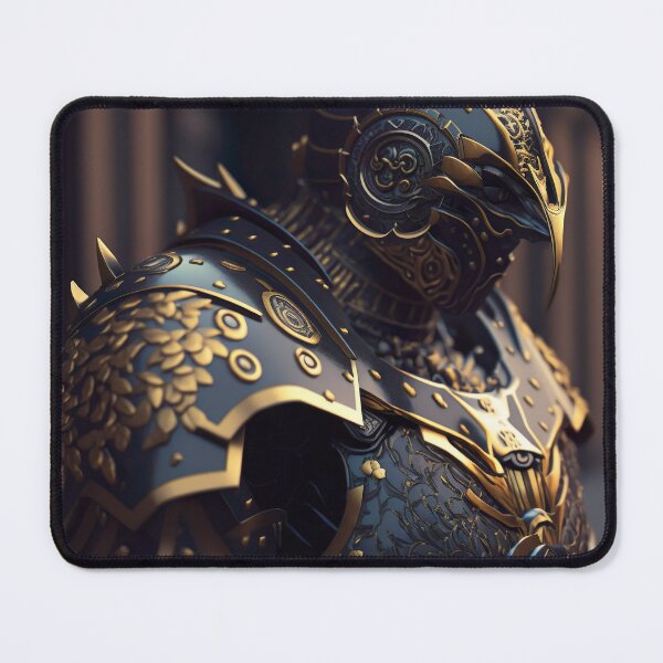 Item preview, Futuristic Samurai In Black and Gold Armor - Artwork designed and sold by jojolescargot.