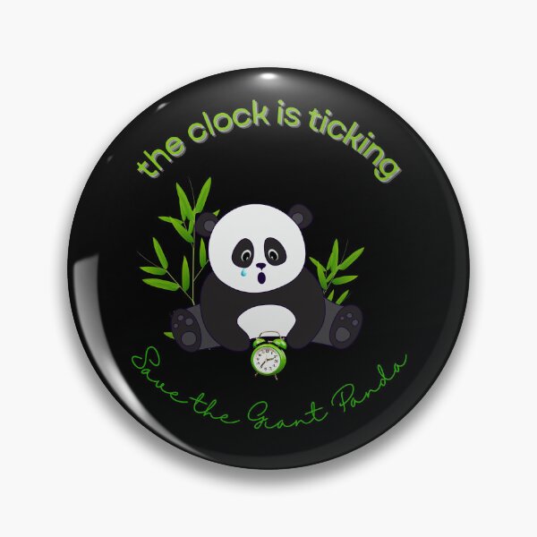 Item preview, Save The Panda The Clock is Ticking Floor Pillow designed and sold by MagicWolfStar.