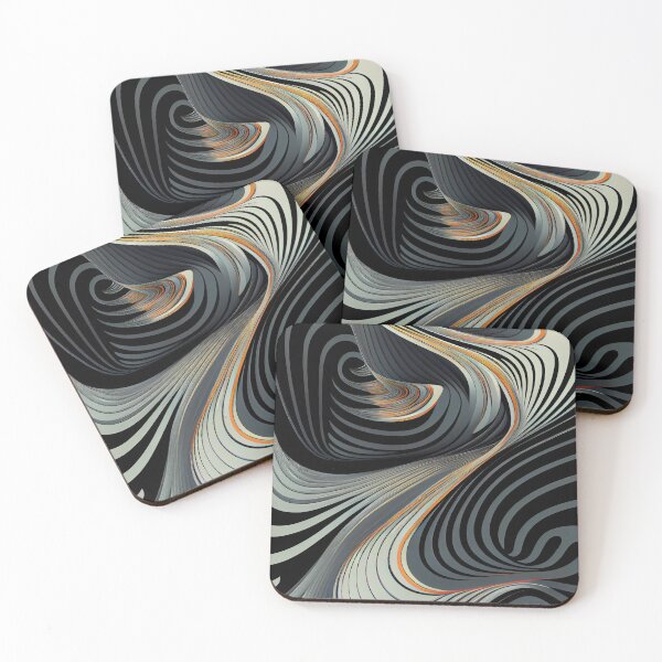 Artikelvorschau, Flowing Line Pattern Digital Painting entworfen und verkauft von CodeAndColors.