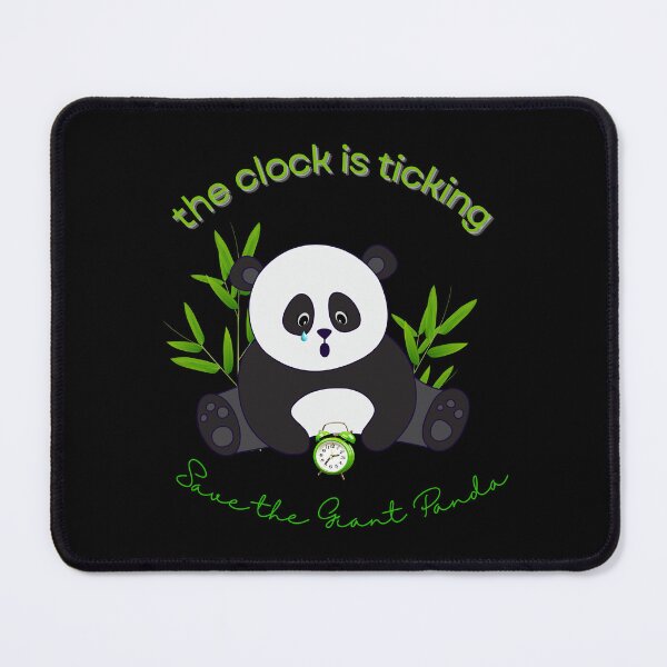 Item preview, Save The Panda The Clock is Ticking Floor Pillow designed and sold by MagicWolfStar.