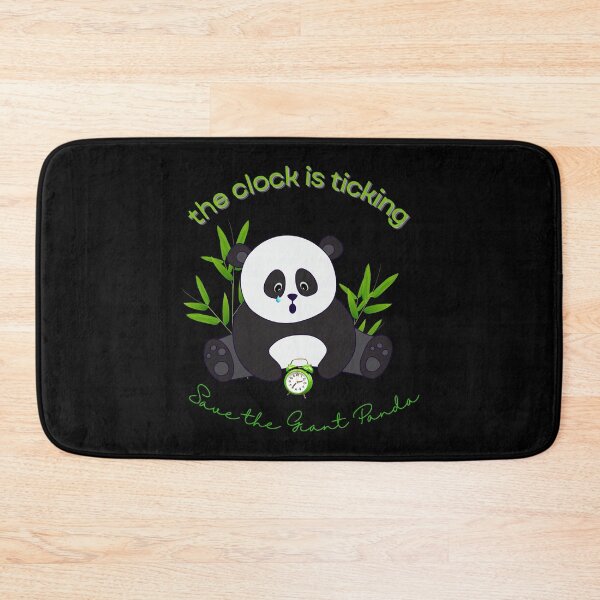 Item preview, Save The Panda The Clock is Ticking Floor Pillow designed and sold by MagicWolfStar.