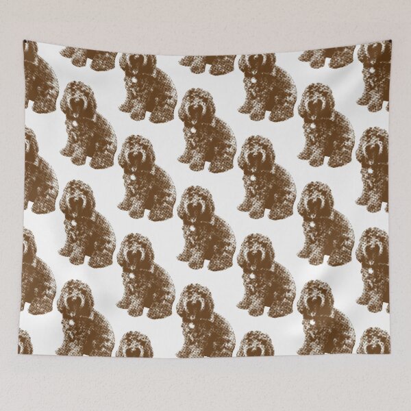 Item preview, Chocolate Cockapoo Fur Baby (White) designed and sold by LearsInteriors.