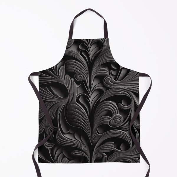 Aperçu de l'œuvre Black Extreme Clay Contemporary Pattern Digital Painting créée et vendue par CodeAndColors.