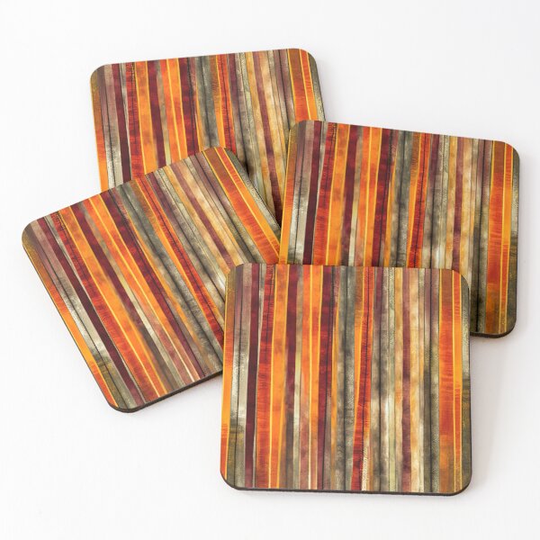 Item preview, Abstract Golden Orange Stripes designed and sold by CoCrafts.