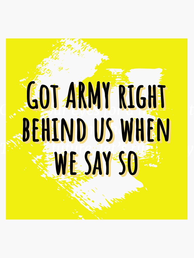 "BTS Butter (English Translation) Lyrics" Sticker for Sale by EYO