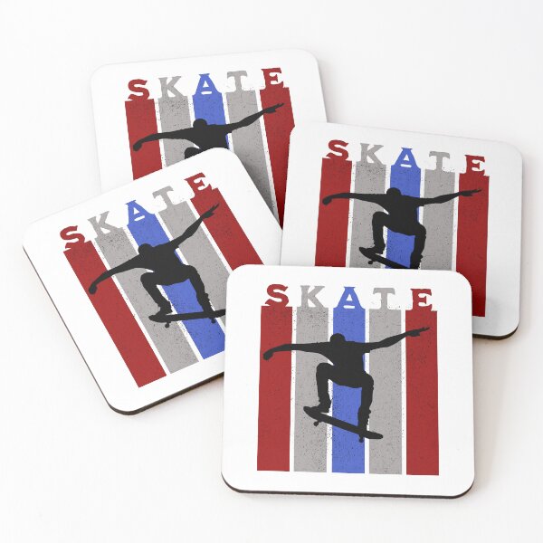 Item preview, Skateboarder Skating A Skate Board USA Flag Variant designed and sold by DreamSwiftly.
