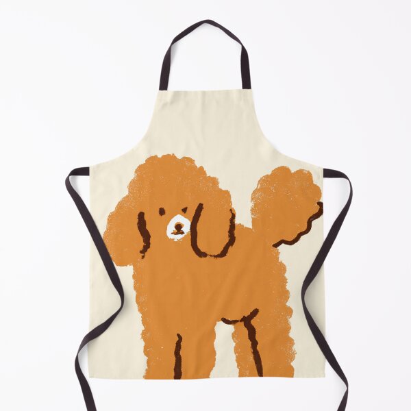Item preview, Orange Poodle Minimalistic Brush Style designed and sold by MariaWorkman.