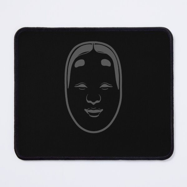 Item preview, Traditional Japanese Masks, Onnamen, stylized design wit dark gray ink designed and sold by martodesign.