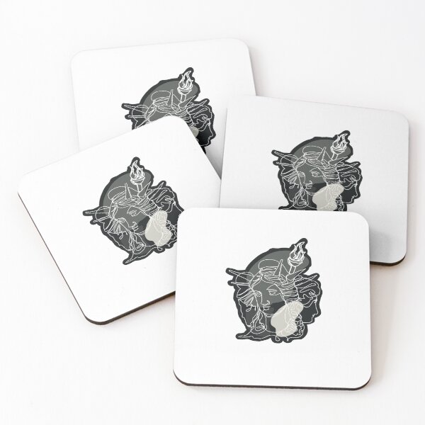 Item preview, Hecate (Trivia) Line Art Drawing (Black Background) designed and sold by suburbiaart.