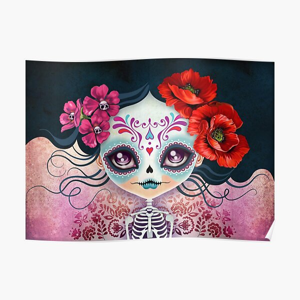 Amelia Calavera - Sugar Skull Poster