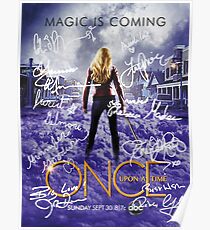 Signed Once Upon a Time Poster Poster