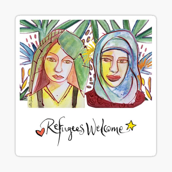 Refugees Welcome — the original Sticker