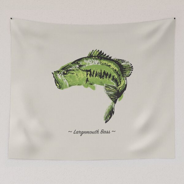 Item preview, Largemouth Bass on the Prowl Screen Print 01 designed and sold by BlueSkyTheory.