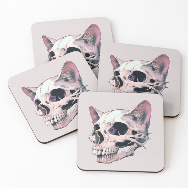 Item preview, Cat Fantasy Skull, Poster designed and sold by SkullandKitten.