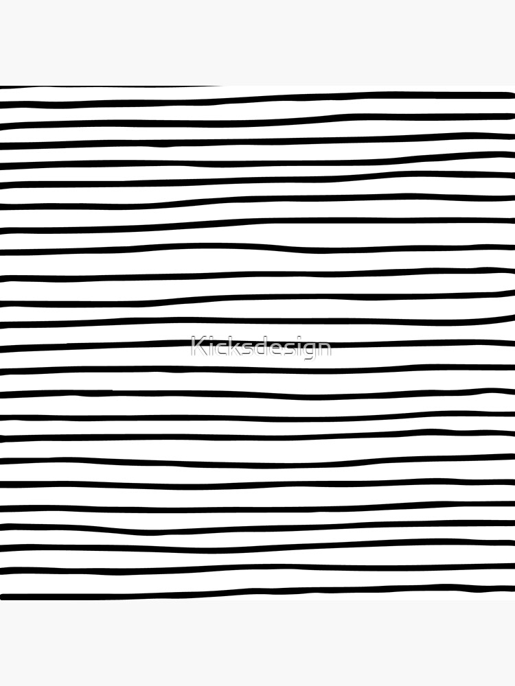 Modern simple trendy black white striped pattern by Kicksdesign