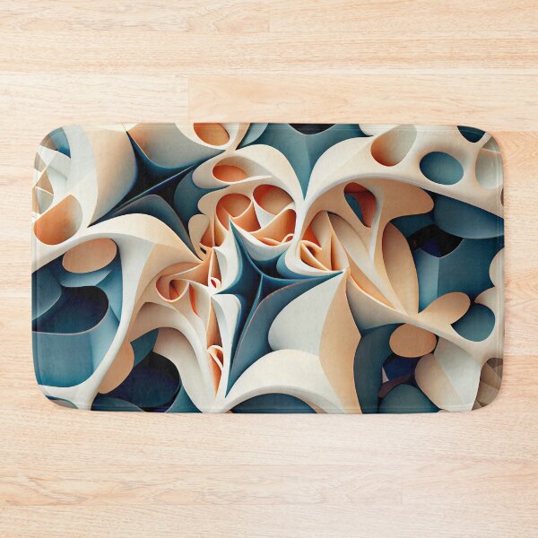 Item preview, Three Dimensional Irregular Contemporary Pattern Digital Painting designed and sold by CodeAndColors.