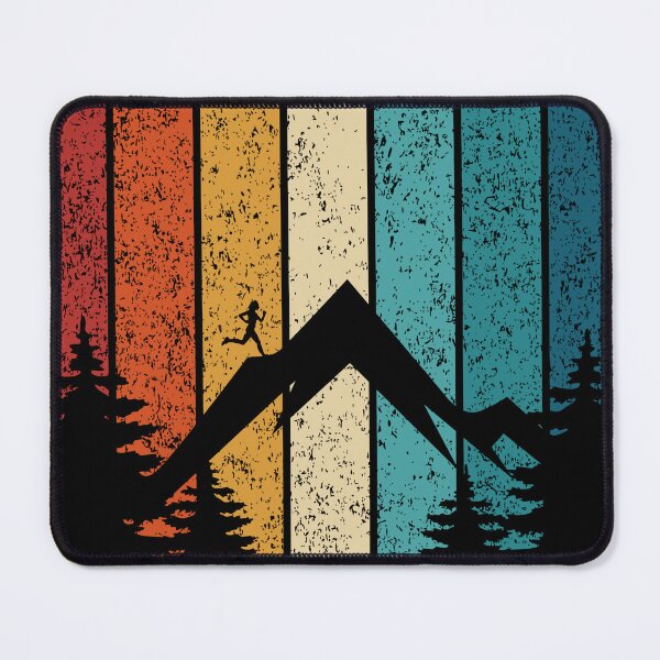 Item preview, Runner Up the Hill Retro Outdoor Sports Retro Sunset Design designed and sold by up4tee.