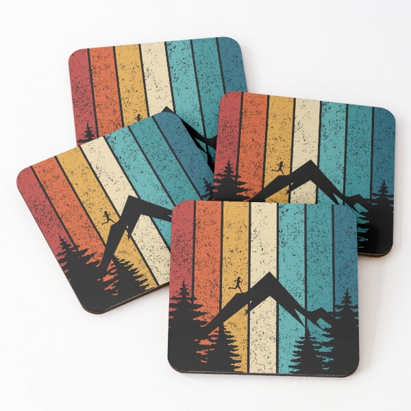 Item preview, Runner Up the Hill Retro Outdoor Sports Retro Sunset Design designed and sold by up4tee.