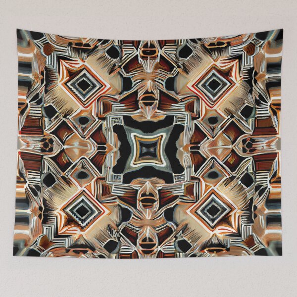 Item preview, Dense Square Artistic Transitional Pattern Digital Painting designed and sold by CodeAndColors.