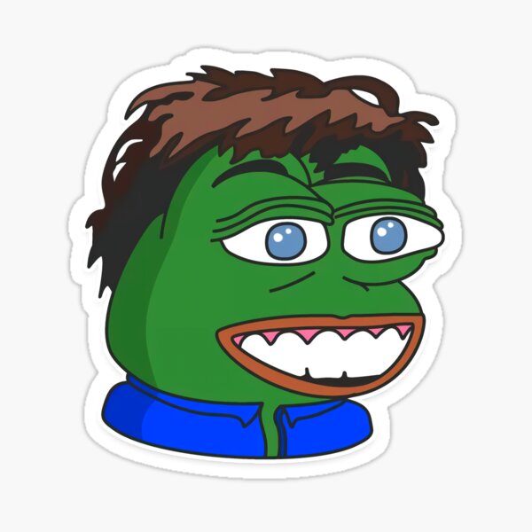 Pepe The Frog Is Nerd Sticker For Sale By Printswithlikes Redbubble