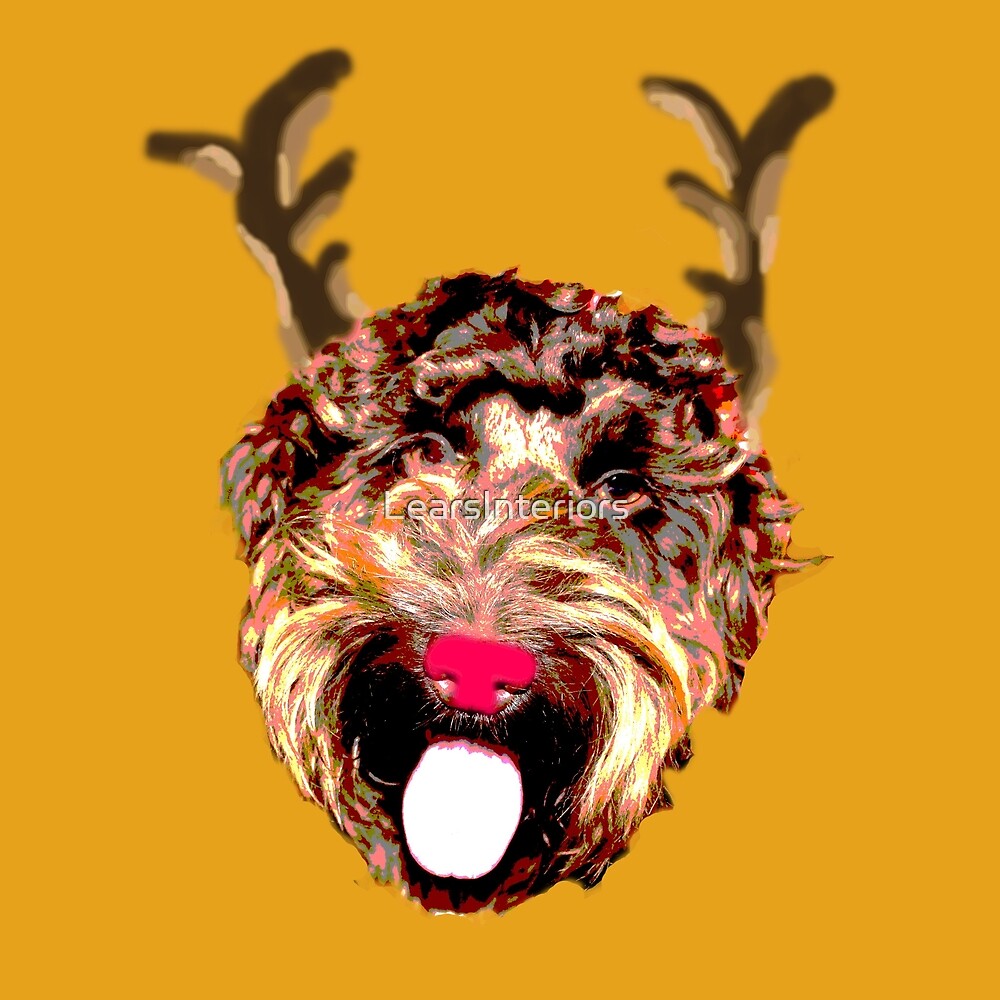 Rudolph The Cockapoo Gold By Learsinteriors Redbubble - 