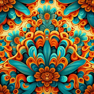 Vorschaubild zum Design Saturated Natural Pattern Digital Painting von CodeAndColors