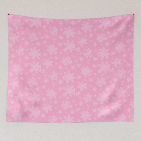 Item preview, Pink flower walpaper designed and sold by Famousstickers-.