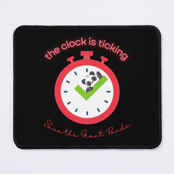 Item preview, Save The Panda The Clock is Ticking Sticker designed and sold by MagicWolfStar.