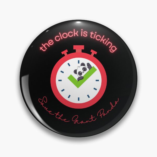 Item preview, Save The Panda The Clock is Ticking Sticker designed and sold by MagicWolfStar.