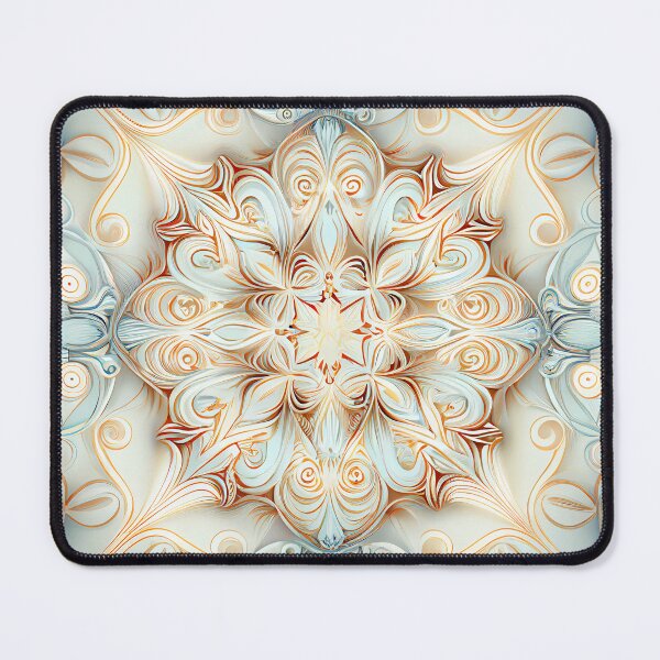 Item preview, Soft Pale Symmetrical Traditional Pattern Digital Painting designed and sold by CodeAndColors.