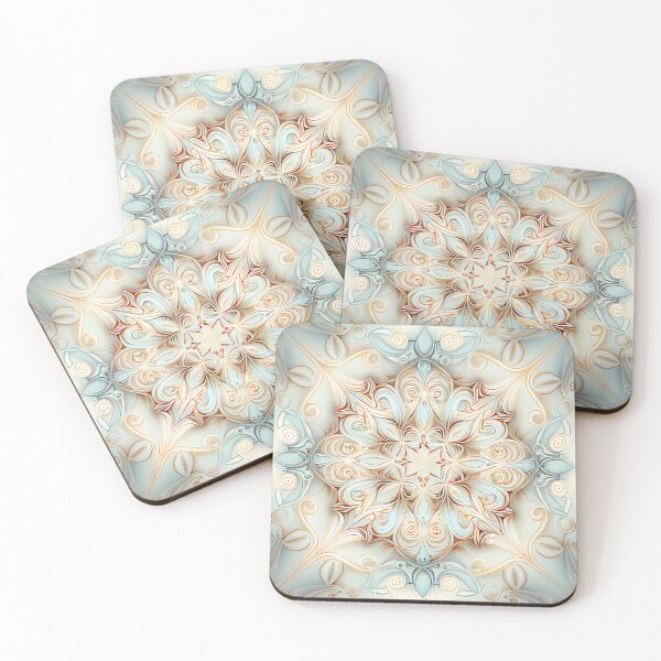 Item preview, Soft Pale Symmetrical Traditional Pattern Digital Painting designed and sold by CodeAndColors.