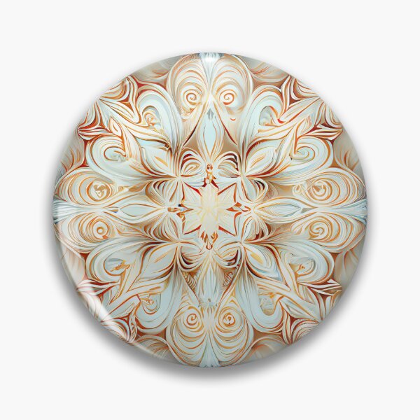 Item preview, Soft Pale Symmetrical Traditional Pattern Digital Painting designed and sold by CodeAndColors.