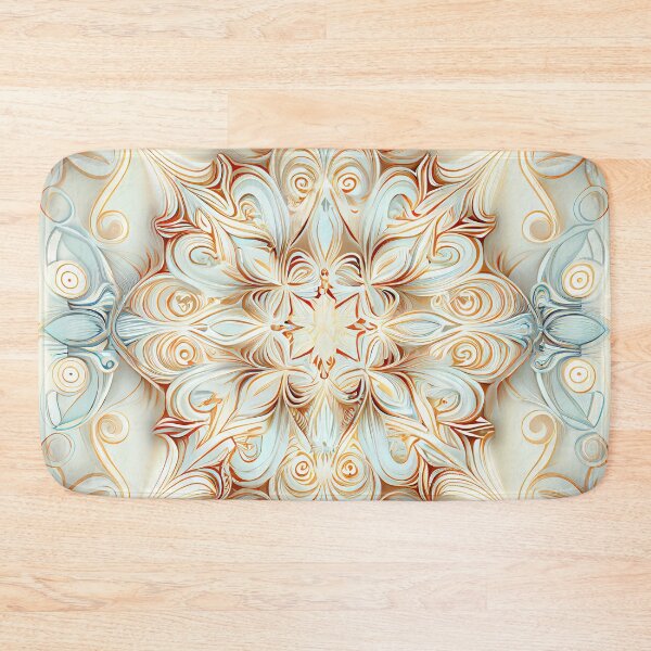 Item preview, Soft Pale Symmetrical Traditional Pattern Digital Painting designed and sold by CodeAndColors.