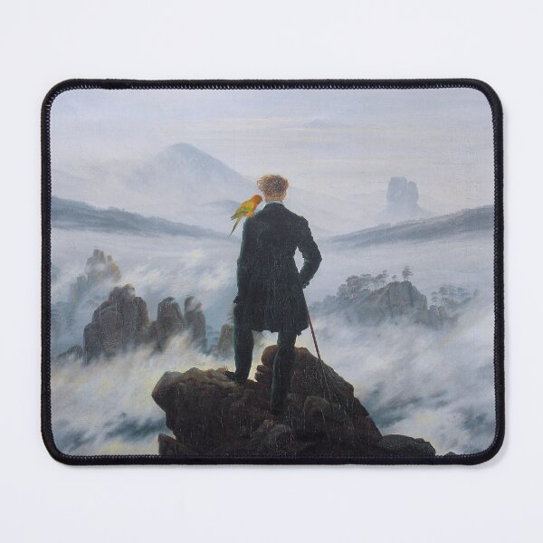 Item preview, Wanderer above the sea of fog with a Sun Conure designed and sold by FandomizedRose.