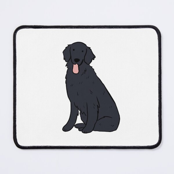 Item preview, flat coated retriever illustration designed and sold by Yarafantasyart.