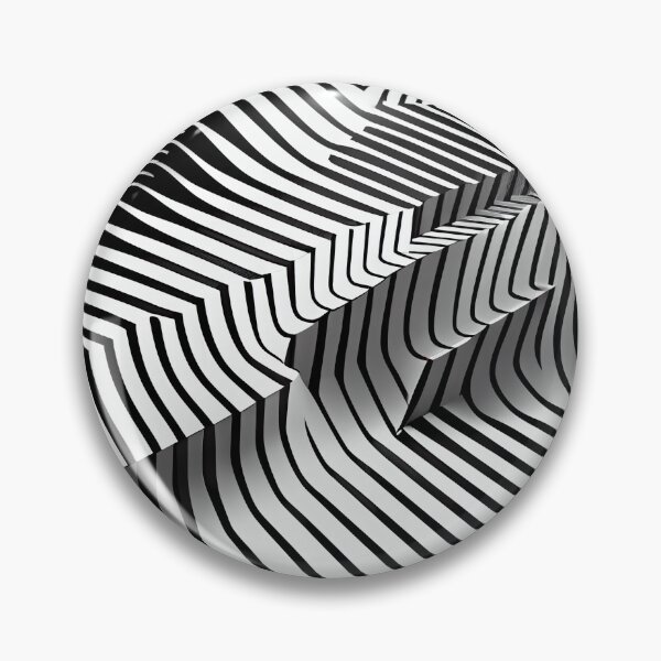 Artikelvorschau, Three Dimensional Line Pattern Digital Painting entworfen und verkauft von CodeAndColors.