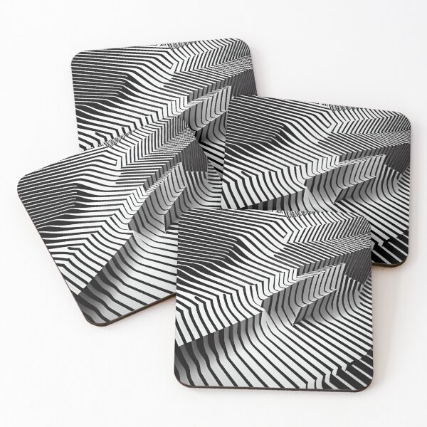 Item preview, Three Dimensional Line Pattern Digital Painting designed and sold by CodeAndColors.