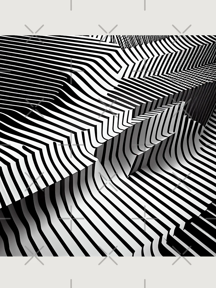 Thumbnail 6 von 6, Premium Oversized Pullover, Three Dimensional Line Pattern Digital Painting designt und verkauft von CodeAndColors.