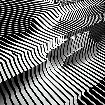 Vorschaubild zum Design Three Dimensional Line Pattern Digital Painting von CodeAndColors
