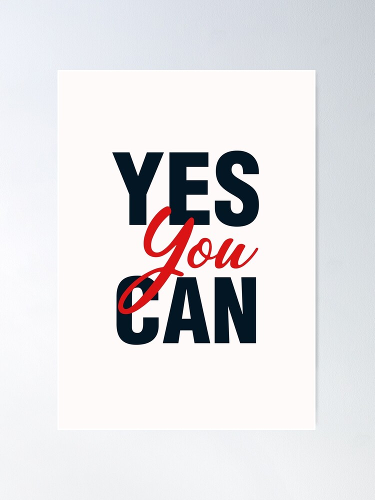 Yes You Can print by Typobox