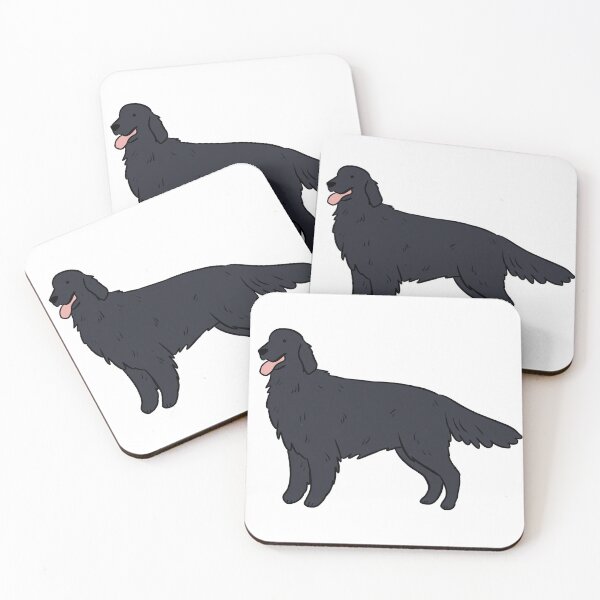 Item preview, flat coated retriever illustration  designed and sold by Yarafantasyart.