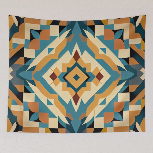 Item preview, Grand Desert Modern Pattern Digital Painting designed and sold by CodeAndColors.