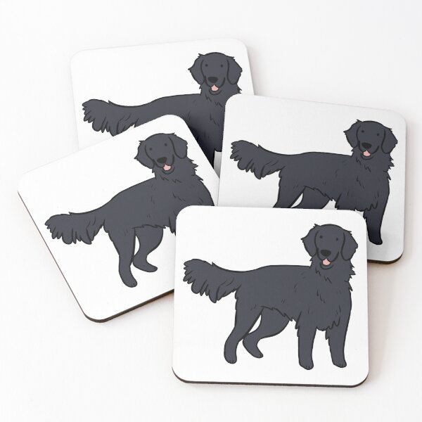 Item preview, flat coated retriever illustration  designed and sold by Yarafantasyart.