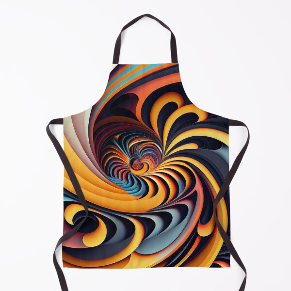 Item preview, Psychedelic Futuristic Swirling Geometric Modern  Digital Painting designed and sold by CodeAndColors.