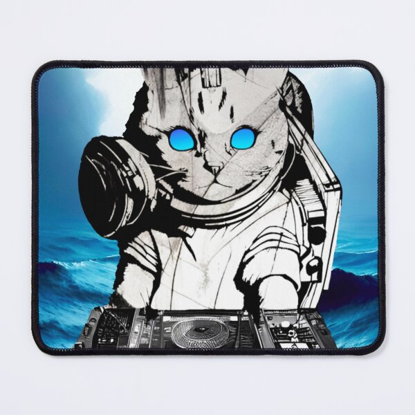 Item preview, DJ Cat on the Stirmish Sea Fine Art designed and sold by Ascooepics.