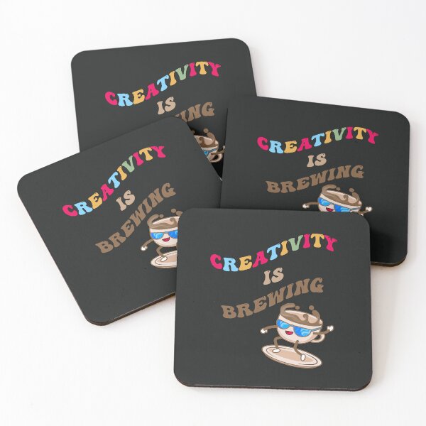 Item preview, Coffee Lover Creativity Is Brewing Funny Quote designed and sold by tamdevo1.