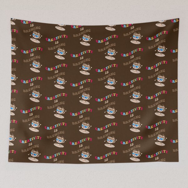 Item preview, Coffee Lover Creativity Is Brewing Funny Quote designed and sold by tamdevo1.